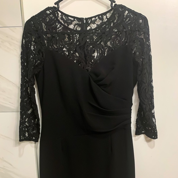 Saks 5th Designer Black Dress | Size 4-6 | Like New - Picture 3 of 8